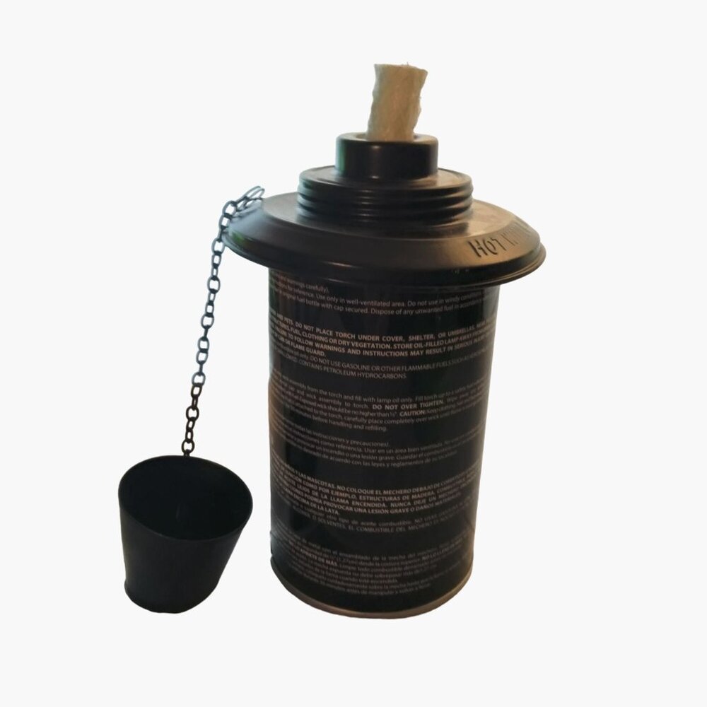 Mainstays Torch Fuel Canister 12 Oz Refillable Wick Safety Cap New Empty